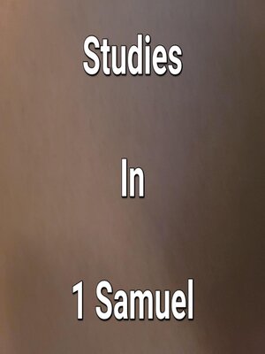 cover image of Studies In 1 Samuel
